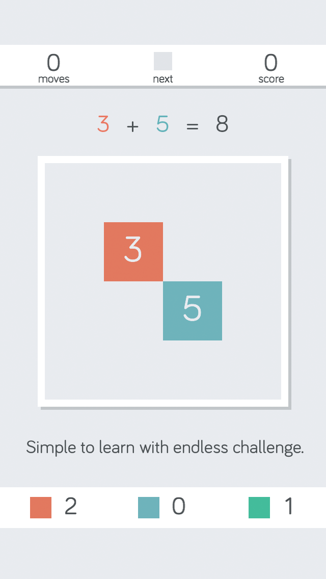 Eights! Match Fives and Threes to Reach 2048 Free screenshot 2