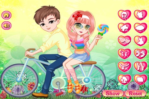 Dress Up:Bicycle Trip With Lover screenshot 2