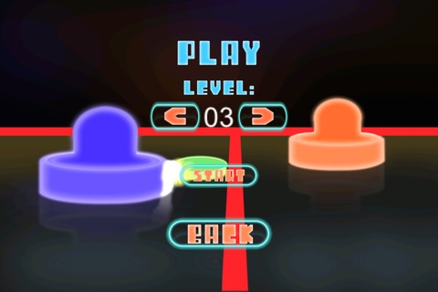 Game On Glow Pucks! - A Fast Touch Bouncing Hockey Showdown FREE screenshot 2