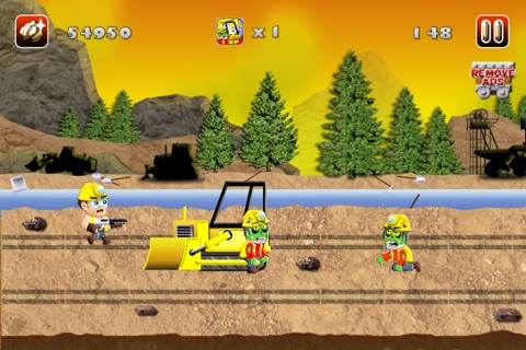 Gold Miners vs. Zombies : Jungle Style Rush! screenshot 3