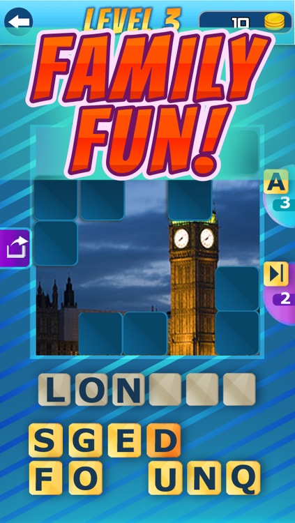 Guess the City Puzzle Icon Quiz – 1 Picture 1 Word Game for Kids FREE