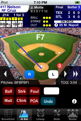 ScorePAD Baseball Free screenshot 2