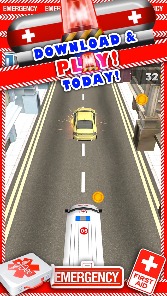 3D AMBULANCE DRIVING RACE CAR GAME FREE 1.0 IOS