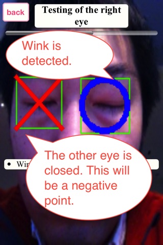 Wink Test screenshot 2