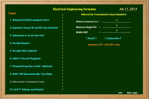 Electrical Engineering Formulas screenshot 3