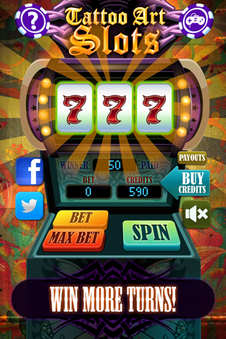 A Vegas Lucky Bet Tattoo Art Fashion Makeover - Poker, Bingo and Blackjack Big Fortune Spin Slot Machine screenshot 4