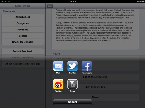 Pocket Health Protector iPad Edition screenshot 4