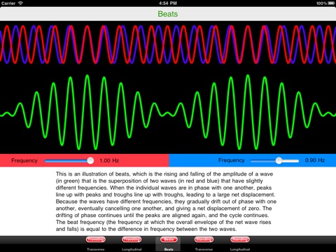 PhysicsWavesHD screenshot 3