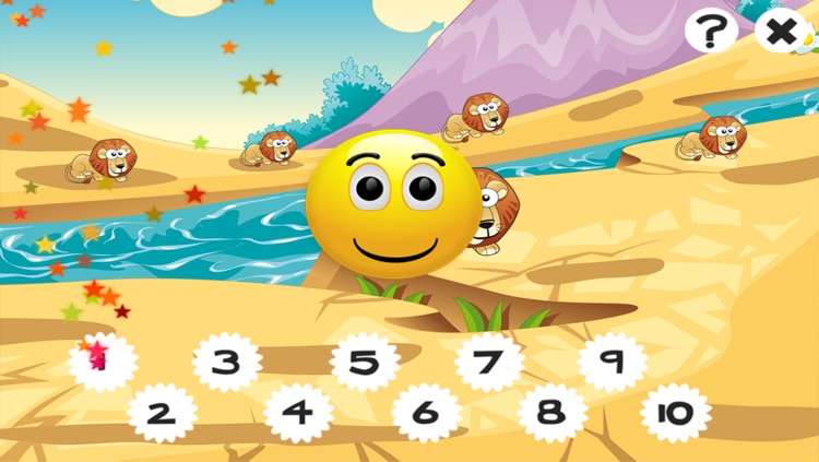 Savannah counting game for children: Learn to count the numbers 1-10 with safari animals screenshot-4