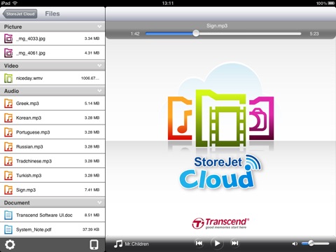 StoreJet Cloud for iPad screenshot 2