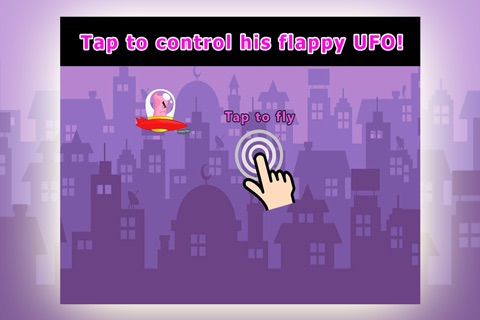 A Flappy Alien UFO - UFO flying adventure screenshot 2