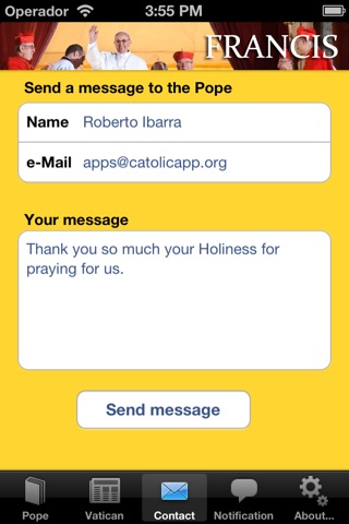 Messages from the Pope - Catolicapp.org screenshot 2