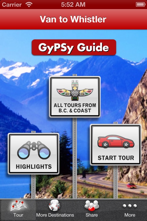 Vancouver Whistler Sea to Sky GPS Driving Tour
