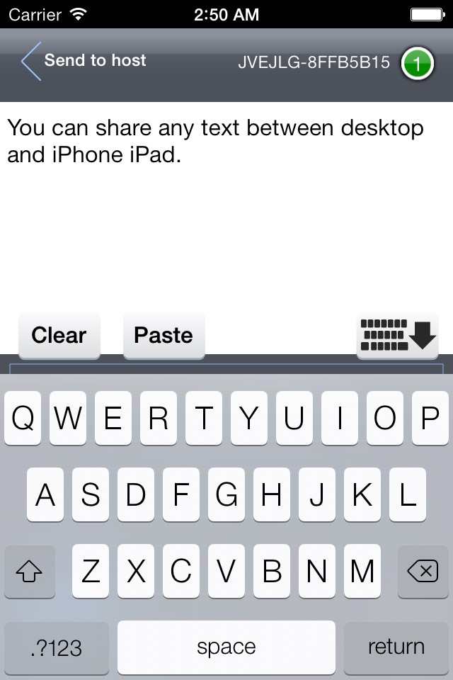 Air Clip for IOS (connect clipboard with desktop) screenshot 2