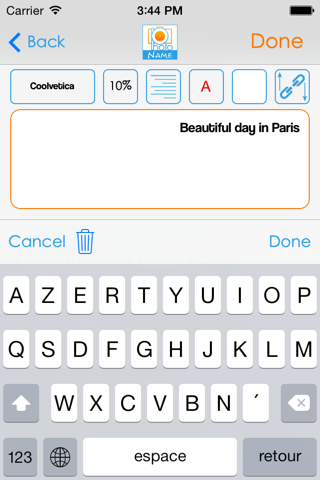PhotoName : Add texts and captions to your pictures screenshot 2
