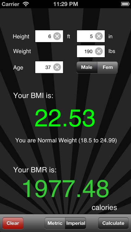 BMI / BMR Calculator screenshot-3