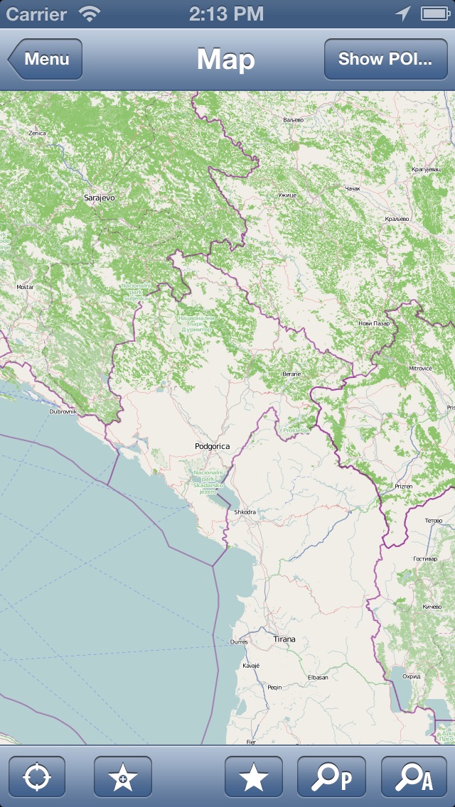 Montenegro Offline Map Screenshot 2