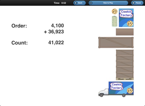 Chocolate Chip Cookie Factory: Place Value screenshot 4