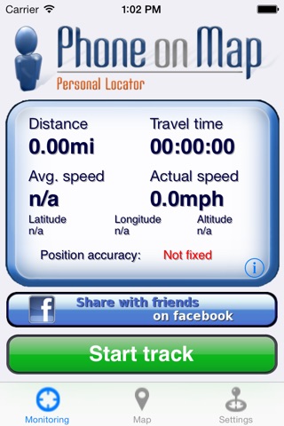 Cell Phone GPS Tracker (PhoneOnMap) screenshot 2