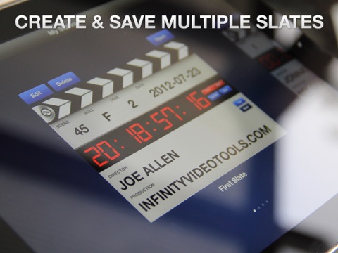 Professional Digital Clapperboard - Timecode Sync and Video Slate screenshot 3
