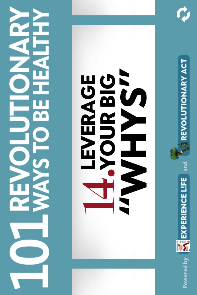 “101 Revolutionary Ways to Be Healthy” from Experience Life magazine and RevolutionaryAct.com screenshot 3