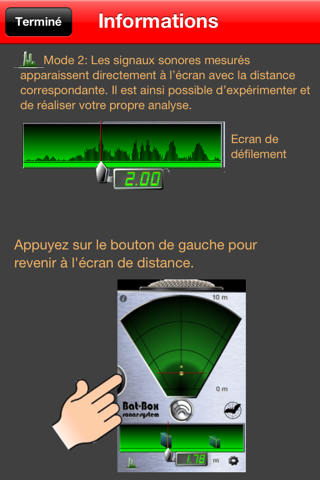 Distance Meter Bat Box sonar analyzer - range finder 2m screenshot 4