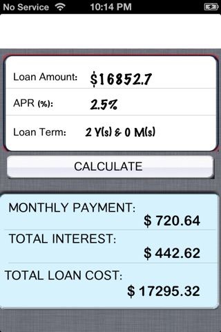 Simple Loan Calculator! screenshot 3