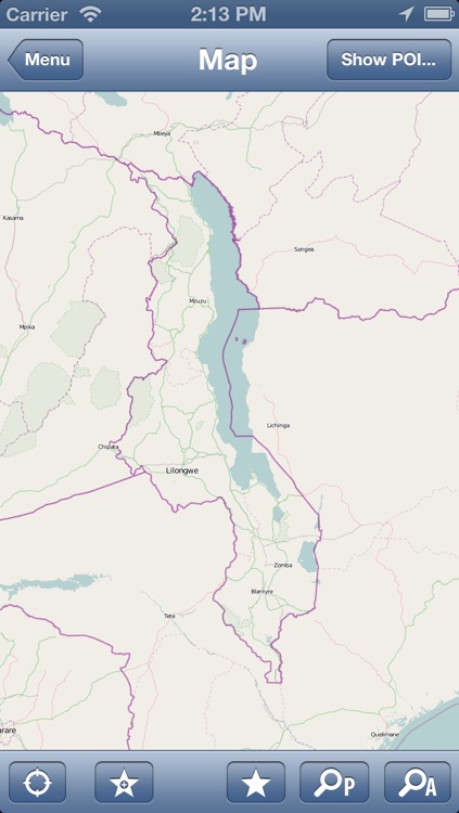 Malawi Offline Map - PLACE STARS