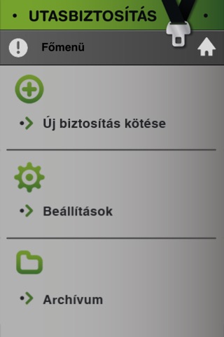 Utasbiztosítás screenshot 2