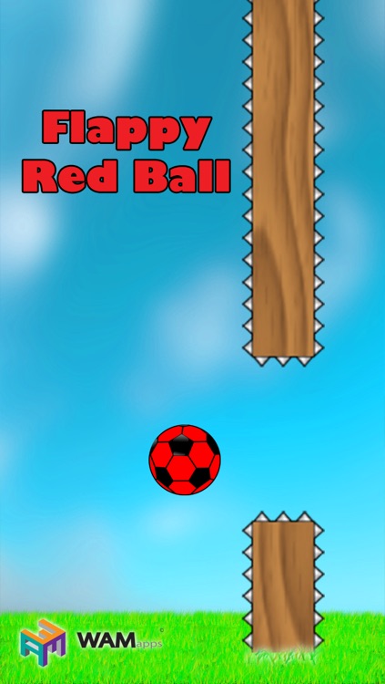 Flappy Red Ball - Bouncing Between Spikes