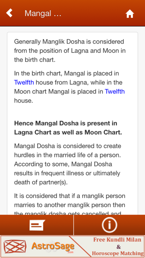 What If Mangal Dosha Is Present In Moon Chart