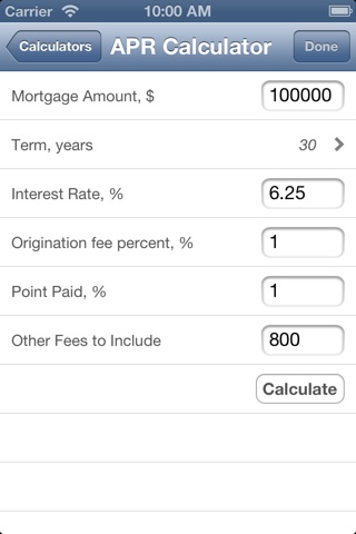Mortgage and Financial Calculator Suite screenshot 2