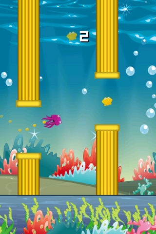 Jumping Jellyfish Multiplayer - Swimmy Fish Under The Sea Smashy Adventure With Flappy Tentacles screenshot 2