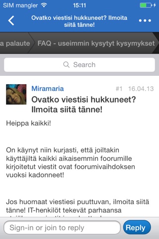 Vau.fi Foorumi screenshot 2