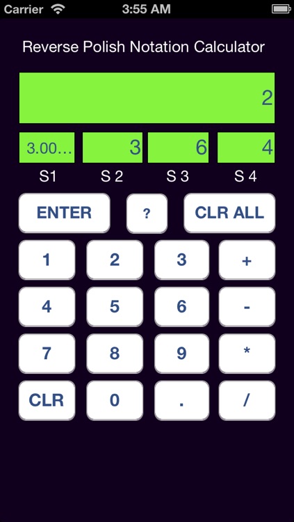 Reverse Polish Calculator