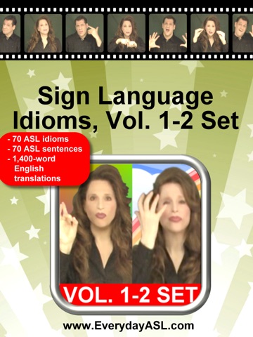 Sign Language Idioms, Vol. 1-2 for iPad! screenshot 4