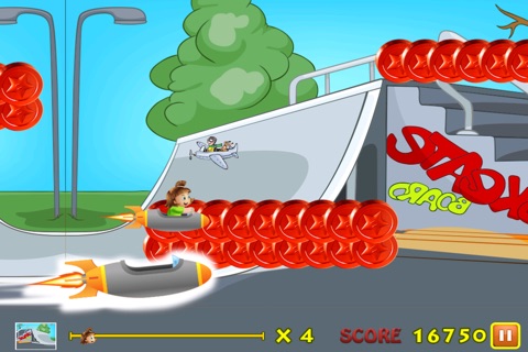 Cutest Skater Girl - Extreme Park Surfer Blitz FREE screenshot 4