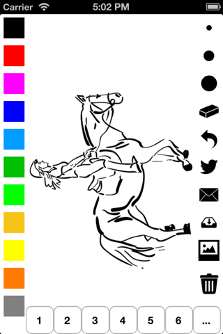 Horse Coloring Book for Girls: Learn to color a pony and horses in action screenshot 2