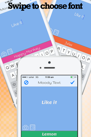 Textie!- create text images for social posts with swipes screenshot 3