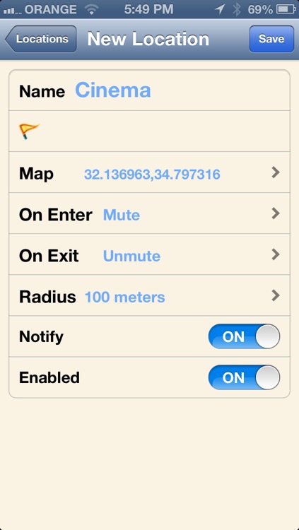 Auto Mute By Location