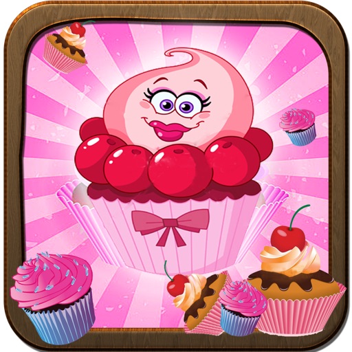 Sweet bakery cake match - sweet muffin story Icon