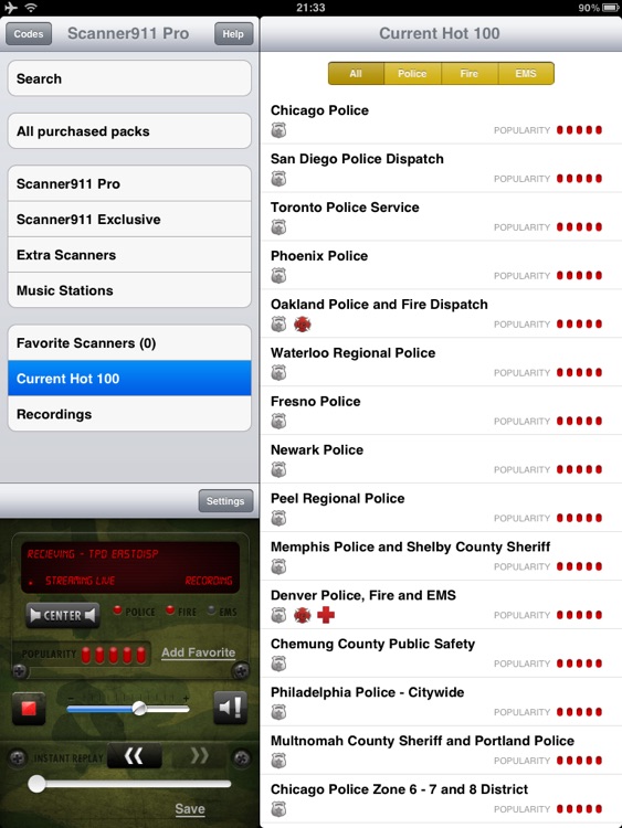 Scanner911 HD Police Radio Pro