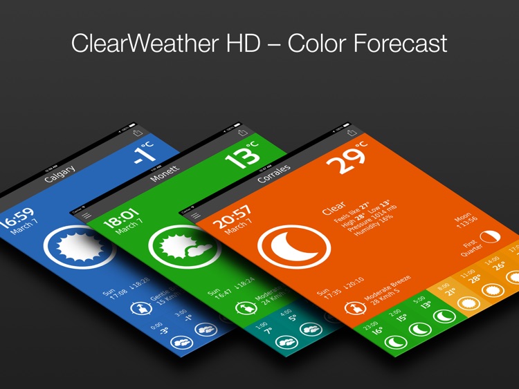 ClearWeather HD Free – Color Forecast