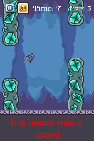 Flappy Bat Survival Challenge - A Fun Strategy Tapping Game for Kids screenshot 2