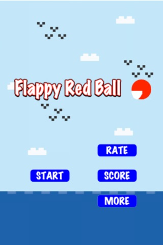 Flappy Red Ball - Bouncing Through Spikes screenshot 2