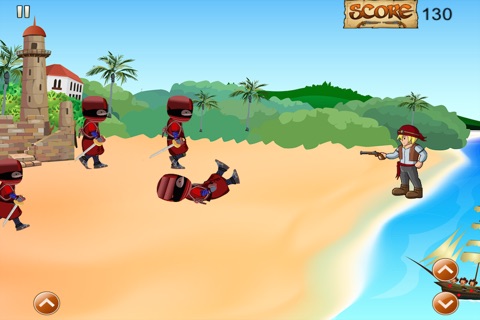 Pirate vs Ninja Attack – Mutant Sea Defense FREE screenshot 4