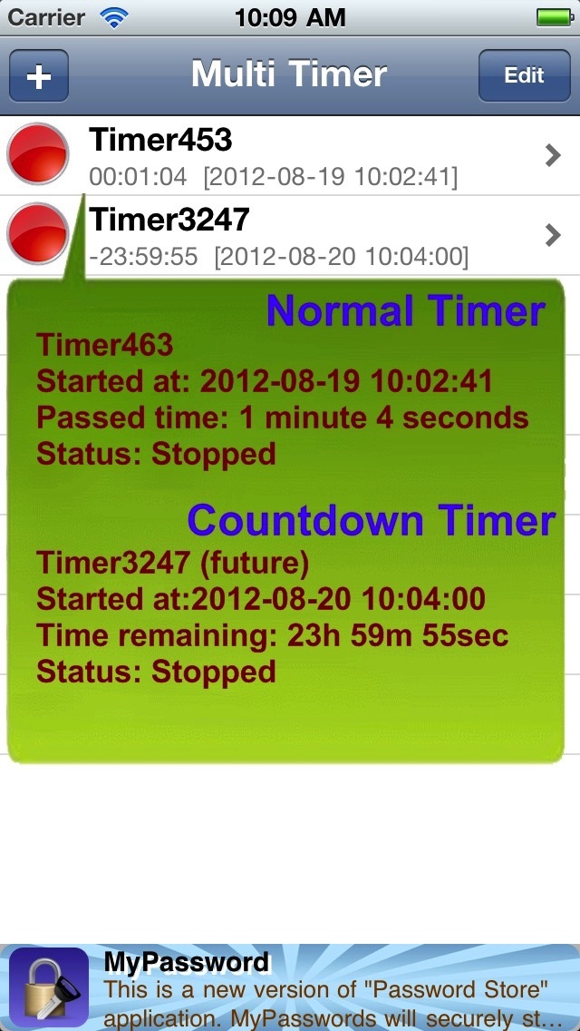 How to cancel & delete Multiple Timer Free from iphone & ipad 2