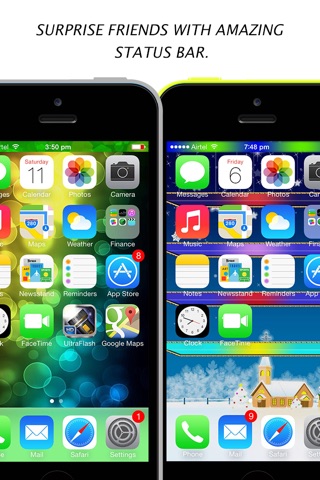 Color Dock Customizer - Colored Top and Bottom Bar Overlays for your Wallpaper screenshot 4