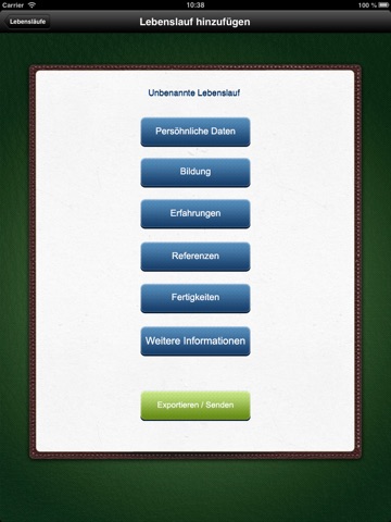 Lebenslauf for iPad screenshot 3