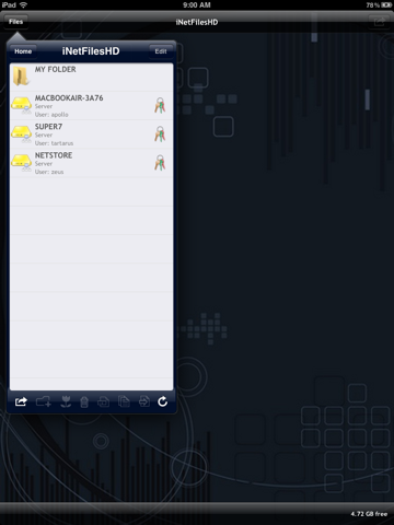 iNetFilesHD Free screenshot 2